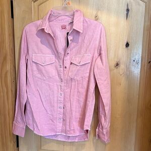 Levi's Pink Button-Up Women's Top